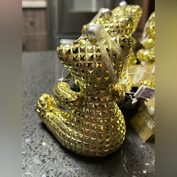 **NWT** Stunning Golden Teddy Bear Ornaments - Picture 3 of 7
